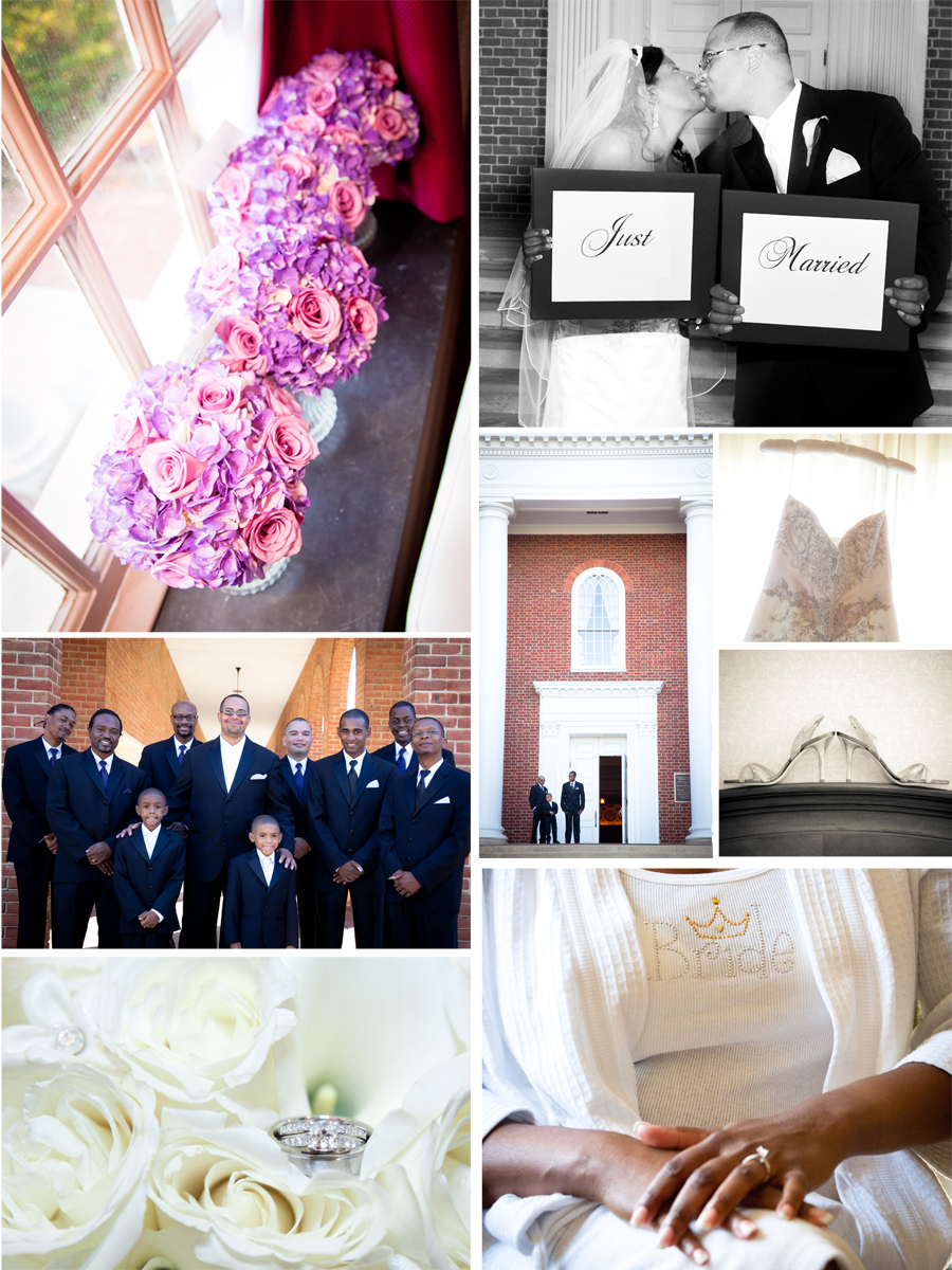 Wedding Photographs/ Collage of Inspiration for a Purple wedding