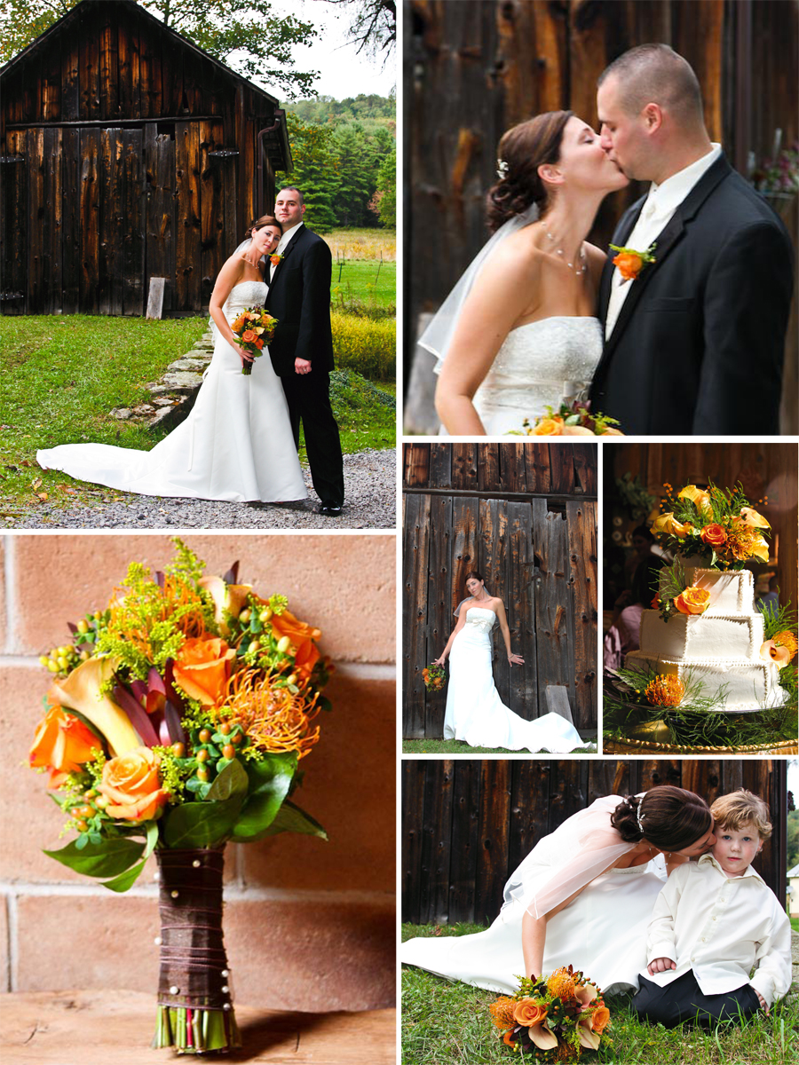 orange, brown yellow wedding colors/photography