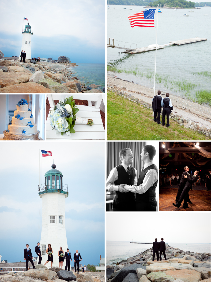 Color Wedding Photographs/ Massachusetts Wedding Photographs/ Lighthouse wedding images/Barker Tavern Wedding Photography