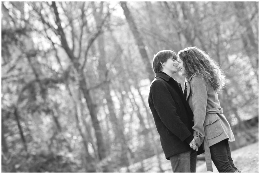 Wissahickon Valley Park Engagement Photographer - Philadelphia Winter Engagement Session