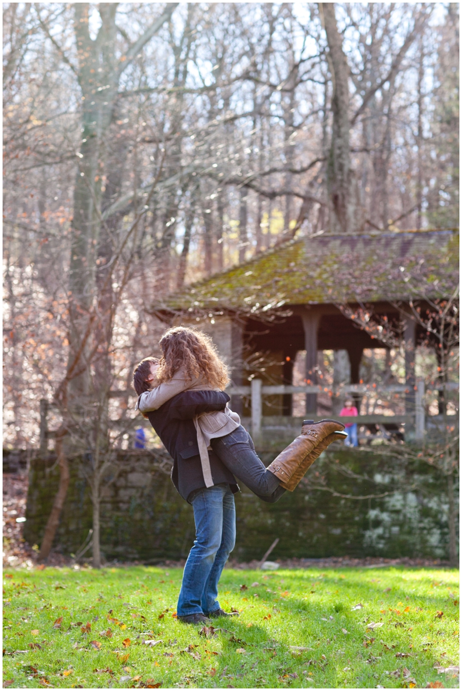 Wissahickon Valley Park Engagement Photographer - Philadelphia Winter Engagement Session