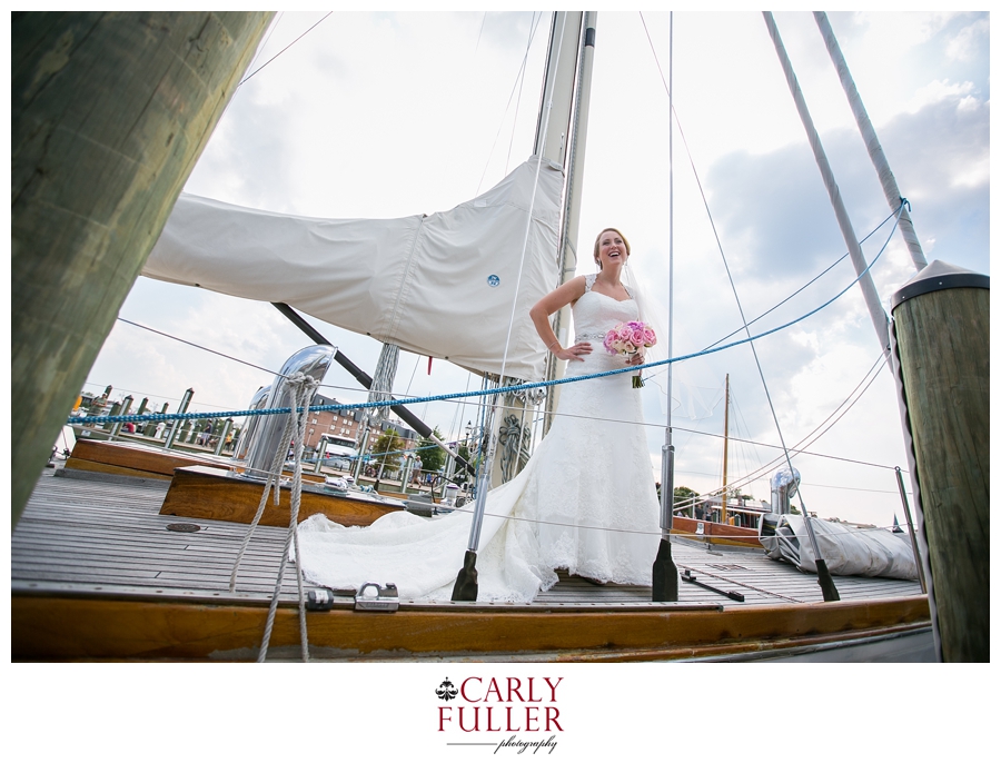 City Dock Annapolis Wedding Photographer - Annapolis Maryland Bridal Photograph