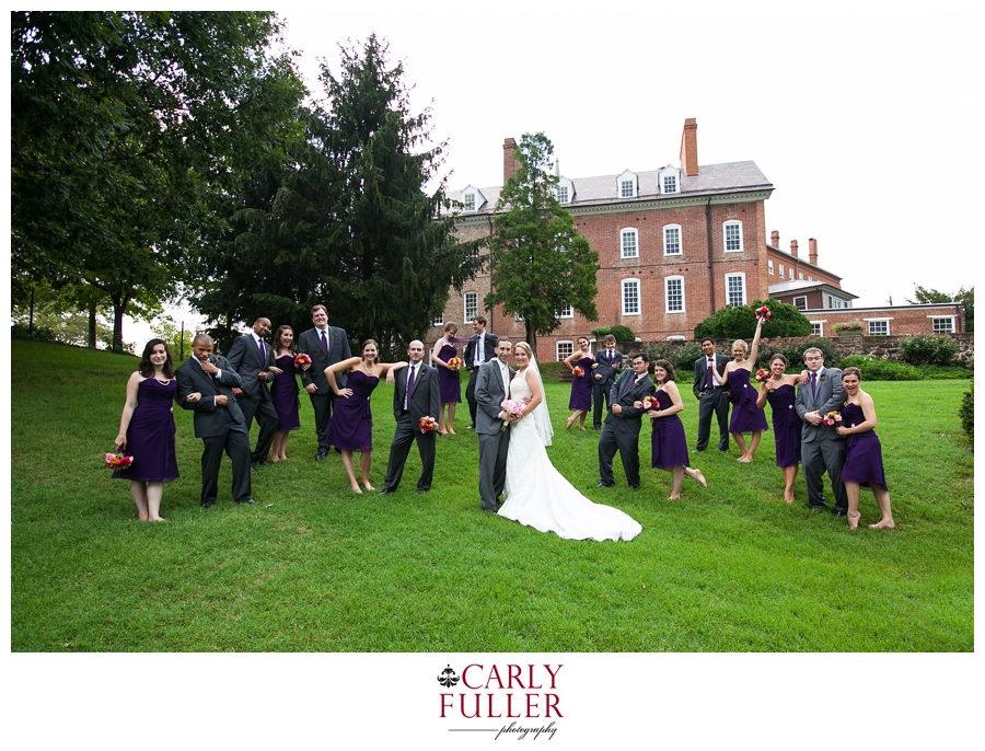 Calvert House Annapolis Wedding Party Photograph - Maryland Capital Wedding Photographs