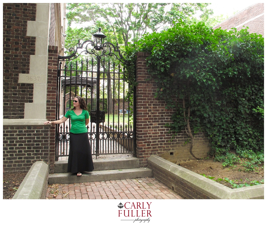 Philadelphia traveling Photographer - Sister Shannon - Black iron gates