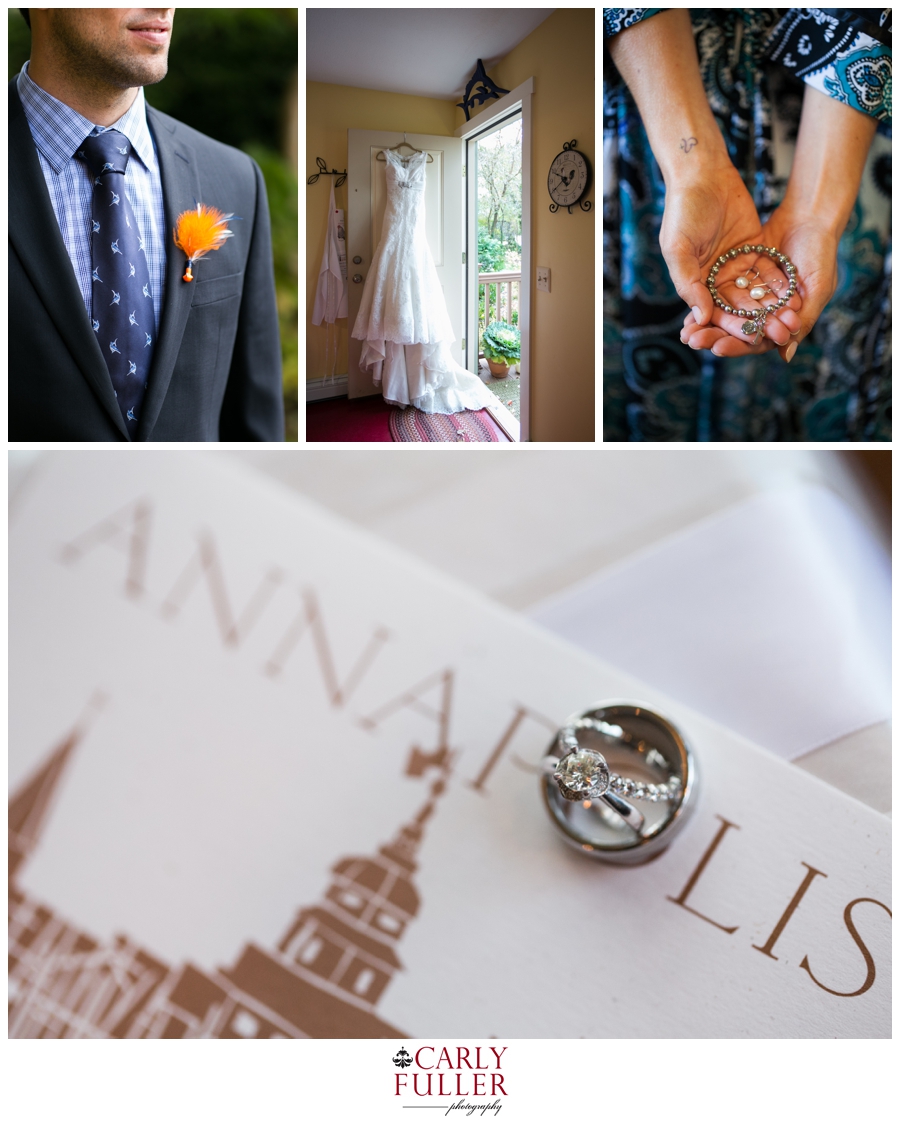 Nautical Wedding Photographs - Annapolis Wedding details - navy annapolis nautical wedding