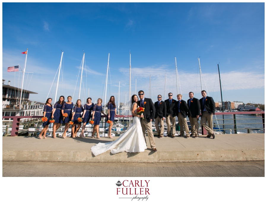 Nautical Wedding Photographs - Michael's on the South River Wedding Photographer - Eastport Bridge Wedding Photographer