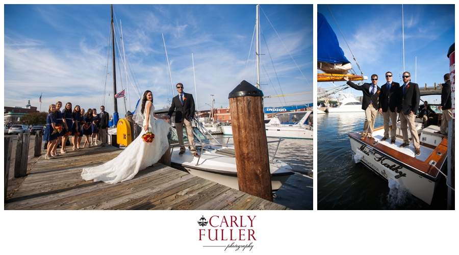 Nautical Wedding Photographs - Michael's on the South River Wedding Photographer - Annapolis Pussers Wedding