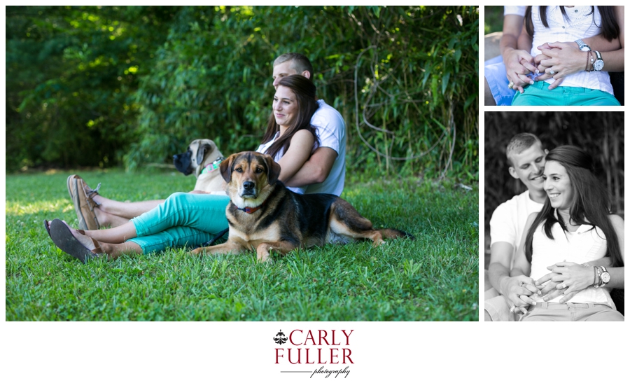 Quiet Waters Engagement - Annapolis Engagement Photographer - Park Engagement with dogs