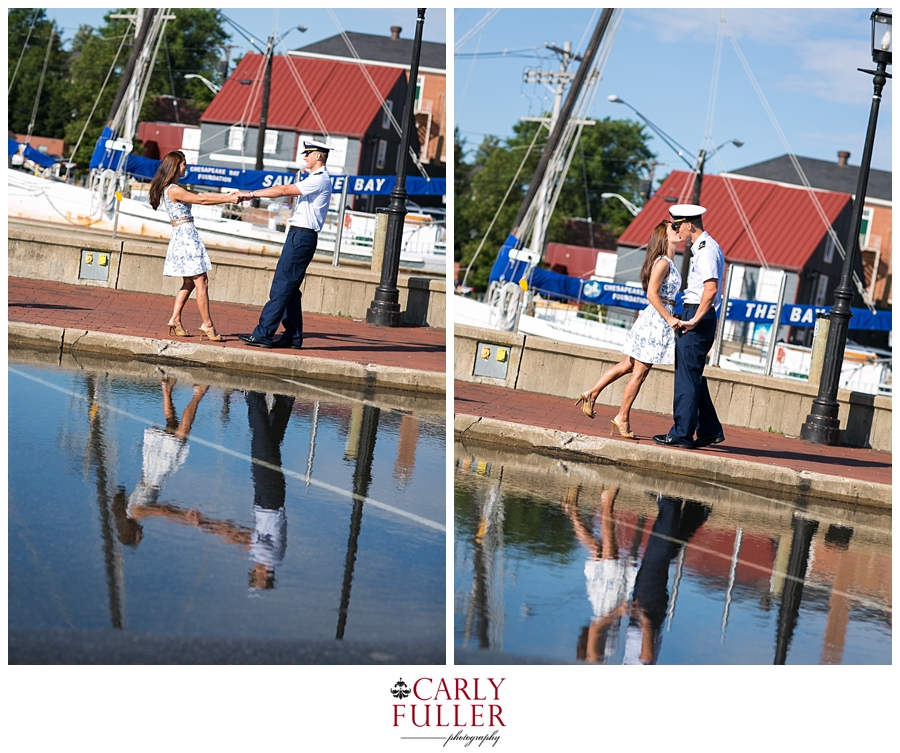 Downtown Annapolis Engagement Session - Marine Engagement Photographs - Annapolis Engagement Photographer