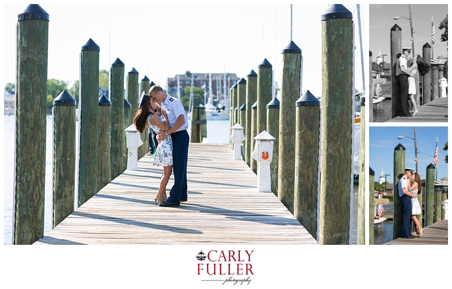 Downtown Annapolis Engagement Session - Marine Engagement Photographs - Annapolis Engagement Photographer