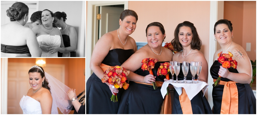 Orioles Ball park Wedding Photographs - Bridal party portrait