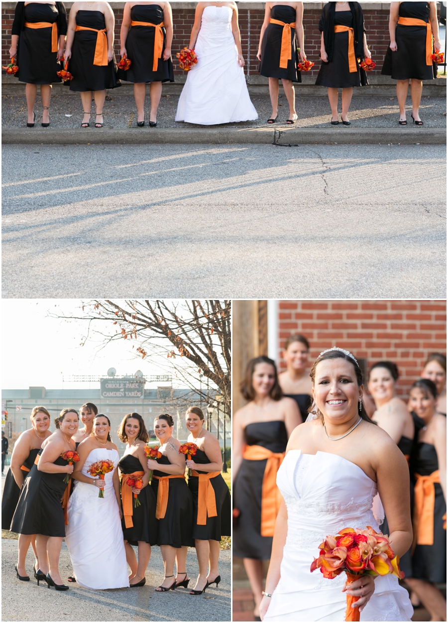 Orioles Ball park Wedding Photographs - Baltimore Bridal Party