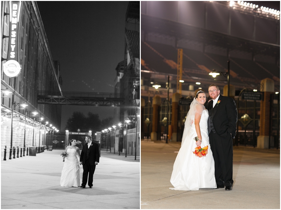 Orioles Ball park Wedding Photographs - Baltimore Wedding Photographs - Camden Yard