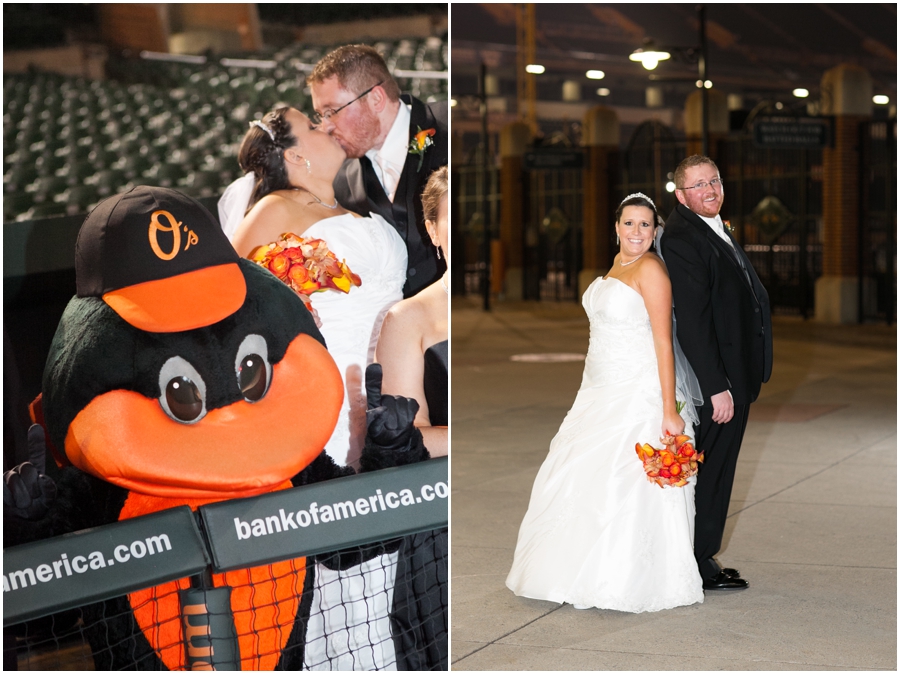 Orioles Ball park Wedding Photographs - Baltimore Wedding Photographs - Camden Yard