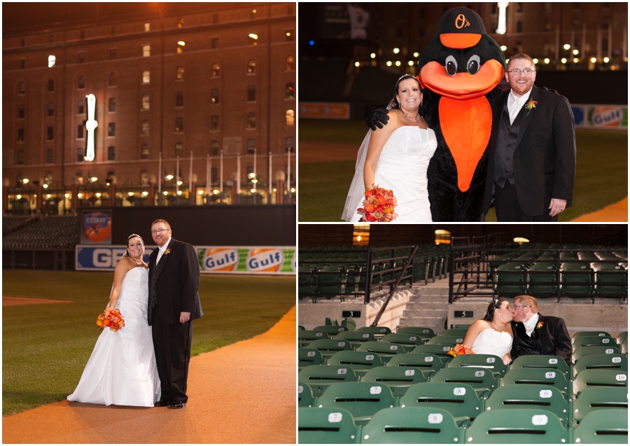 Orioles Ball park Wedding Photographs - Camden Yard Wedding Photographer