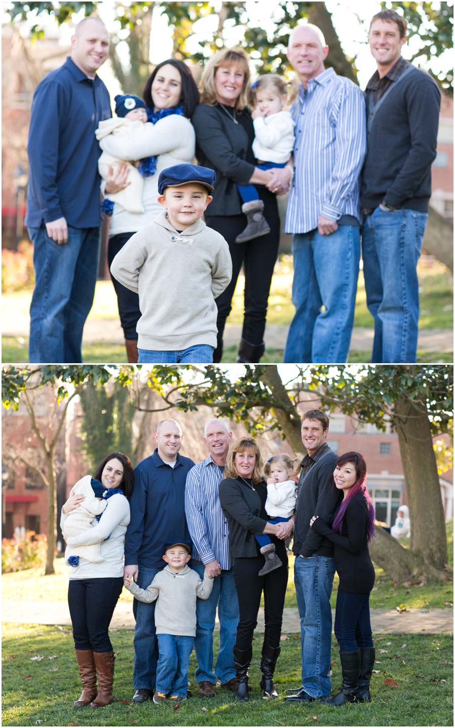 Annapolis Winter Family Portrait - Downtown Annapolis Child Photographer