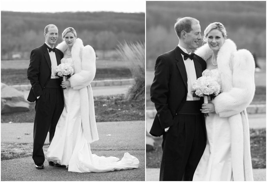 Bridal Portraits - Hayfield Country Club Winter Wedding Photographer