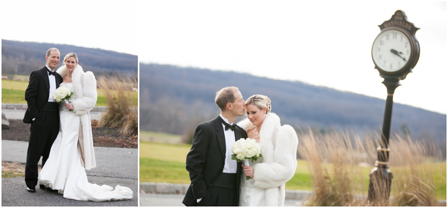 Bridal Portraits - Hayfield Country Club Winter Wedding Photographer