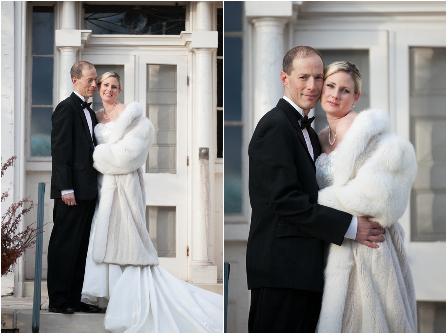 Bridal Portraits - Hayfield Country Club Winter Wedding Photographer