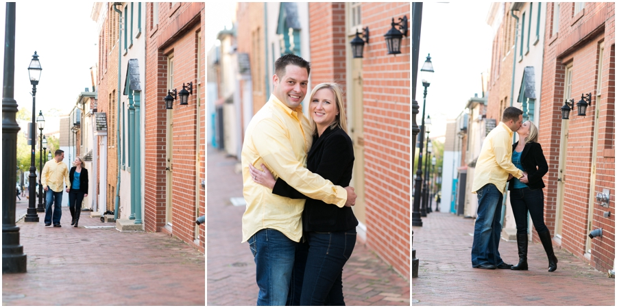 Downtown Annapolis Engagement - Fall Engagement Photographer - State House