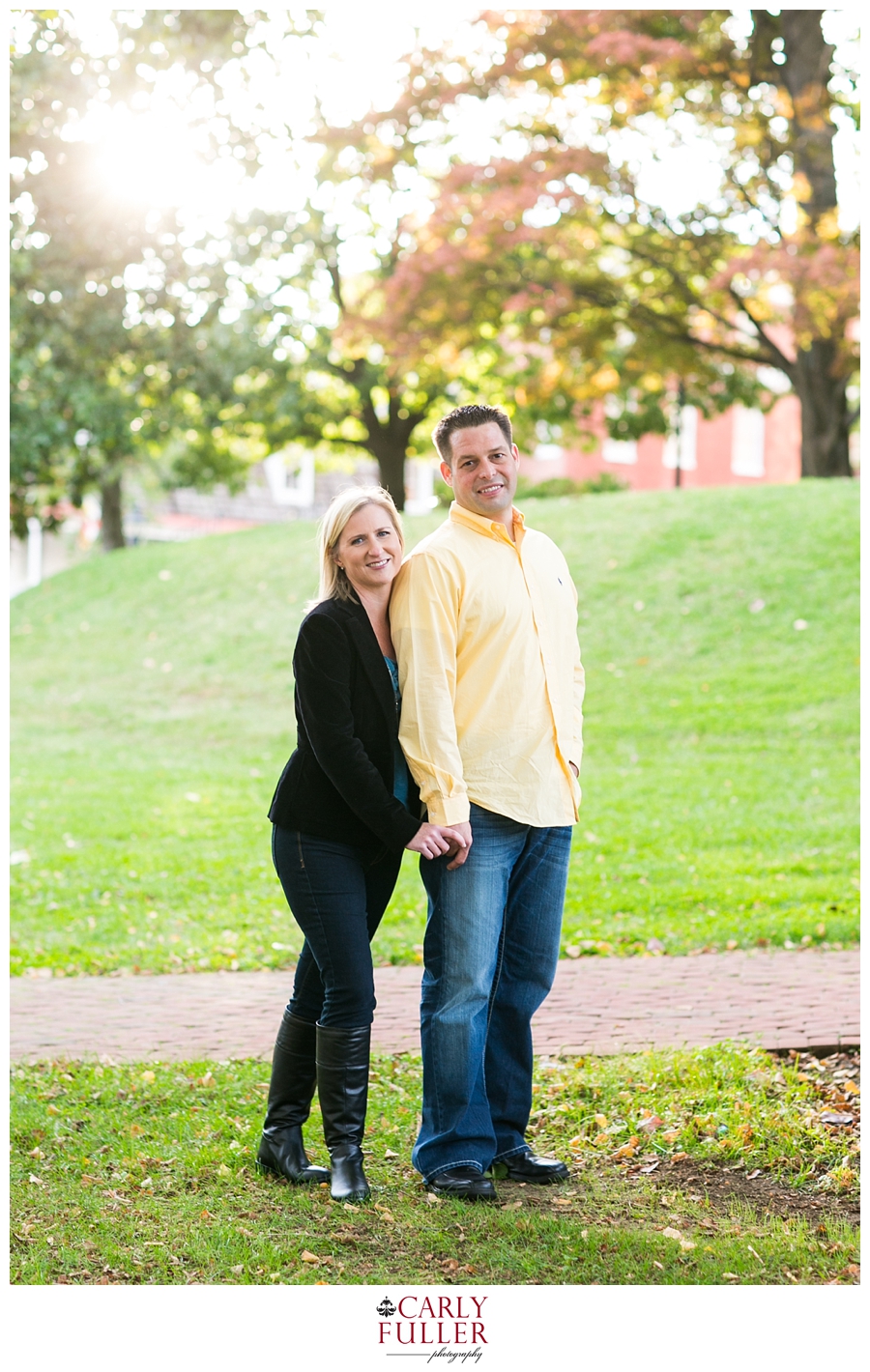 Downtown Annapolis Engagement - Fall Engagement Photographer - State House Engagement session