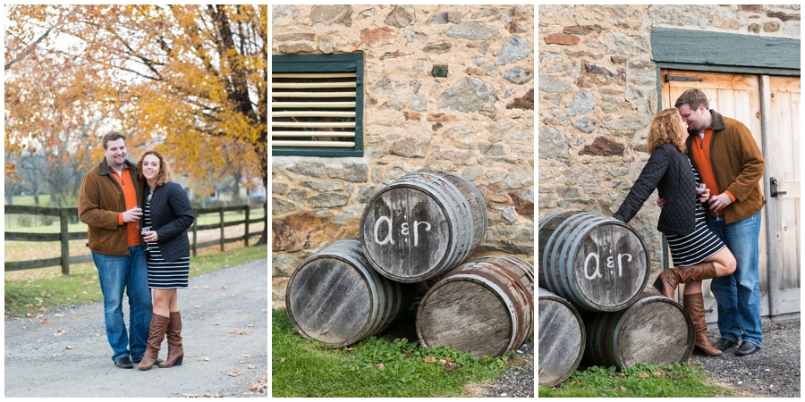 Boordy Vineyard Engagement - Wine themed engagement photos - Baltimore Engagement Photographer