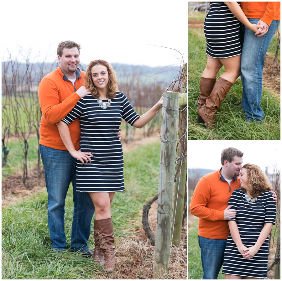 Boordy Vineyard Engagement - Wine engagement photos - Baltimore Engagement Photographer