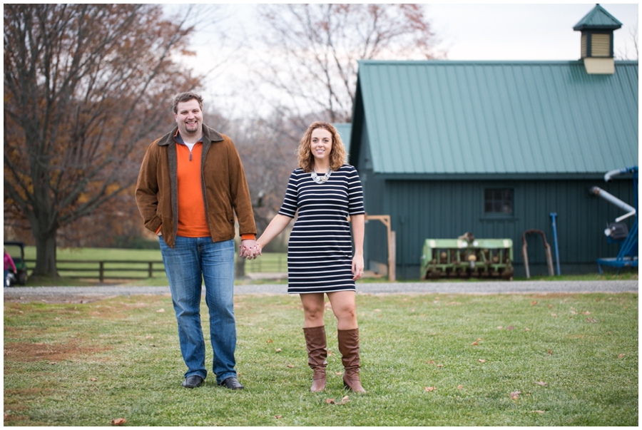 Barn Engagement photo - Wine engagement photo - Baltimore Engagement Photographer