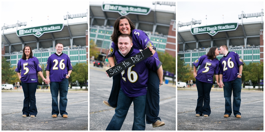 Baltimore Ravens Engagement Photos - M&T Bank Stadium photo - Katey & Frank