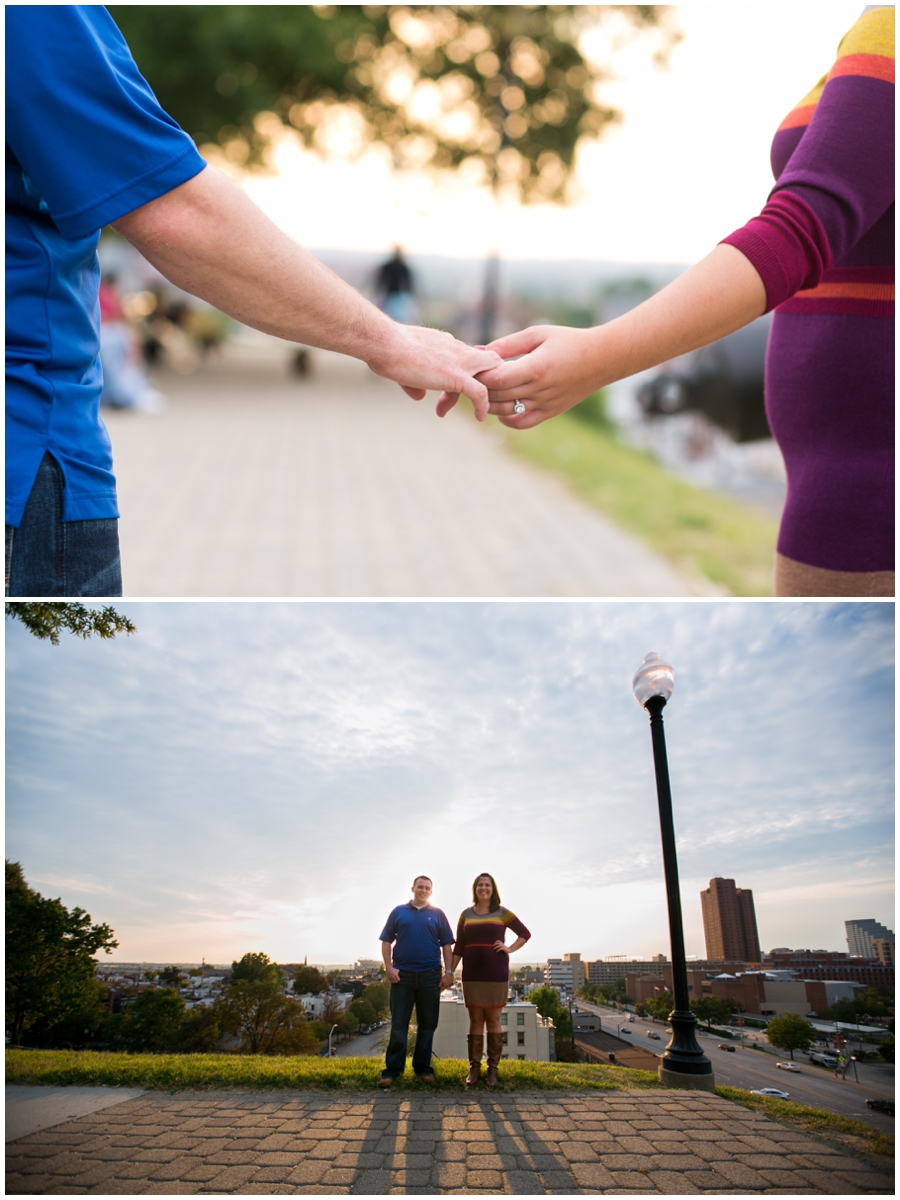 Baltimore Federal Hill Engagement Photos - Federal Hill Engagement Photographer - Katey & Frank