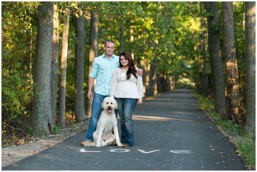 Labradoodle Engagement Photos - Eastern Shore Engagement Photographer