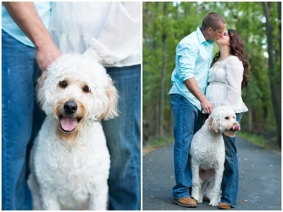 Labradoodle Engagement Photos - Eastern Shore Engagement Photographer