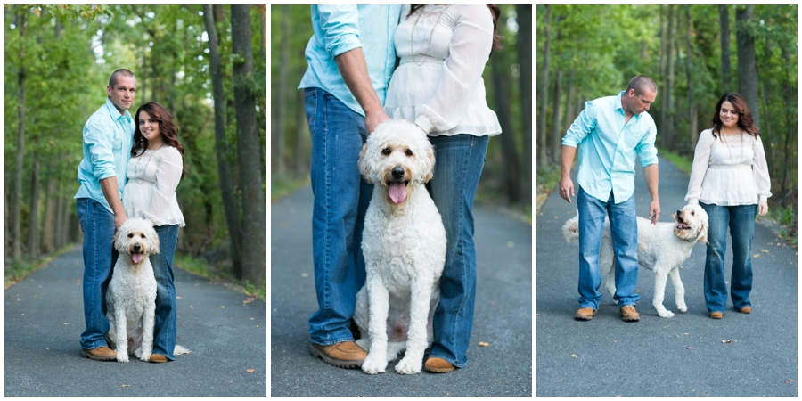 Labradoodle Engagement Photos - Eastern Shore Engagement Photographer