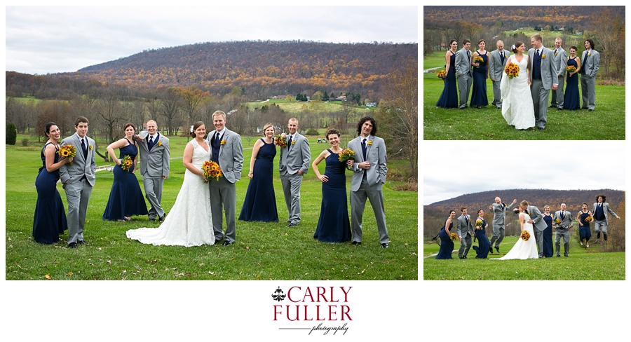 Autumn Mountain Wedding - Liberty Wedding Party Photographer - PA Wedding Photographer