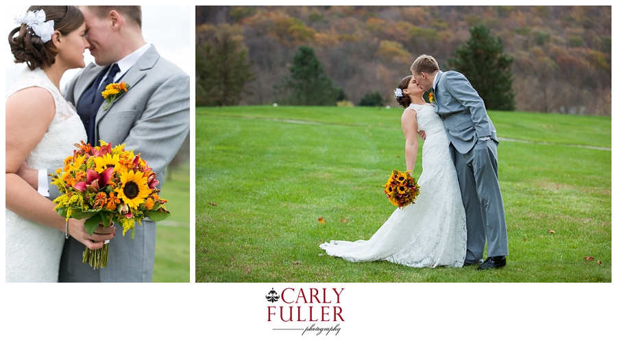 Autumn Mountain Wedding - Liberty Wedding First Look - PA Wedding Photographer