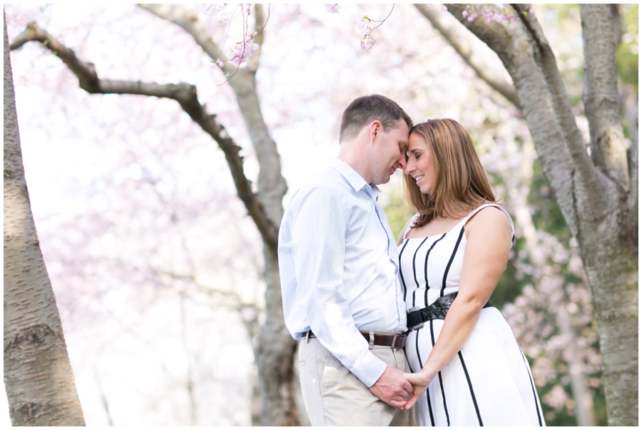 Spring Cherry Blossom photo - Washington DC Cherry Blossom Engagement Photograph - Franklin Delanor Roosevelt Memorial