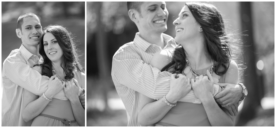 Spring Field Engagement Photo - Mount St Marys Engaged Couple