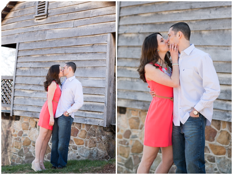 Barn Engagement Photo - Mount St Marys Campus Engagement Photography