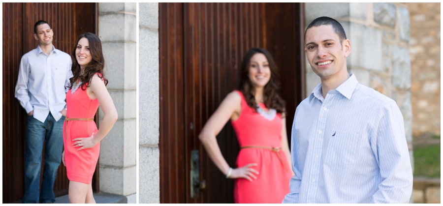 Church door Engagement Photo - Mount St Marys Campus Engagement Photography