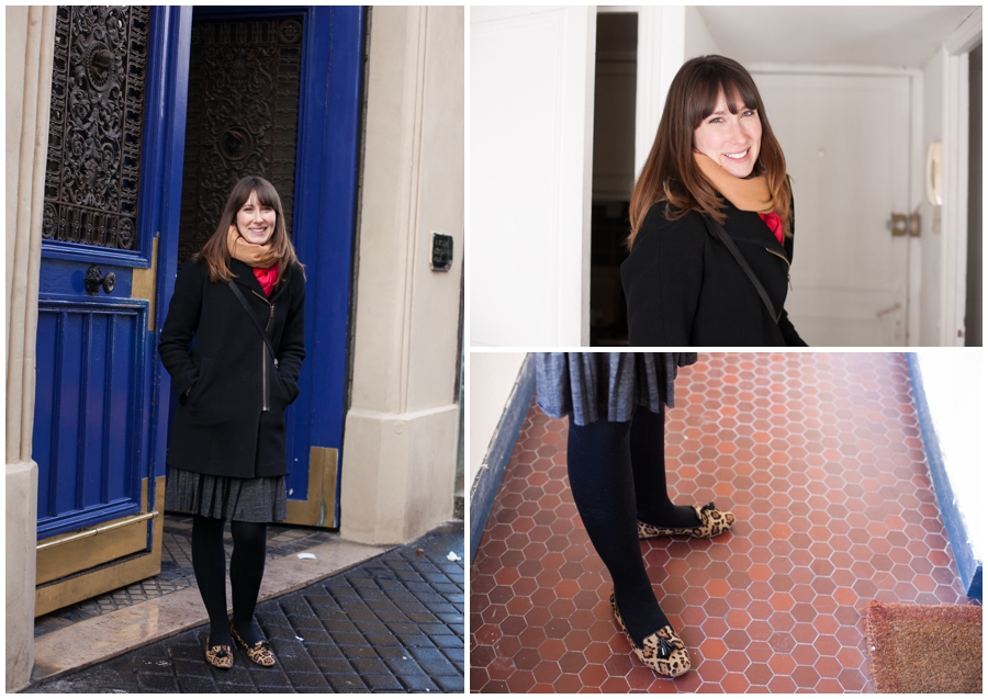 Lauren in Paris - Blue Door - Rue du Croissant - Paris Photograph