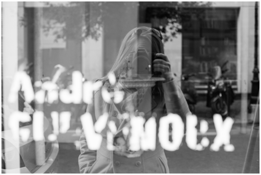 Paris Street Scene - Photographer Reflection - Paris Photograph