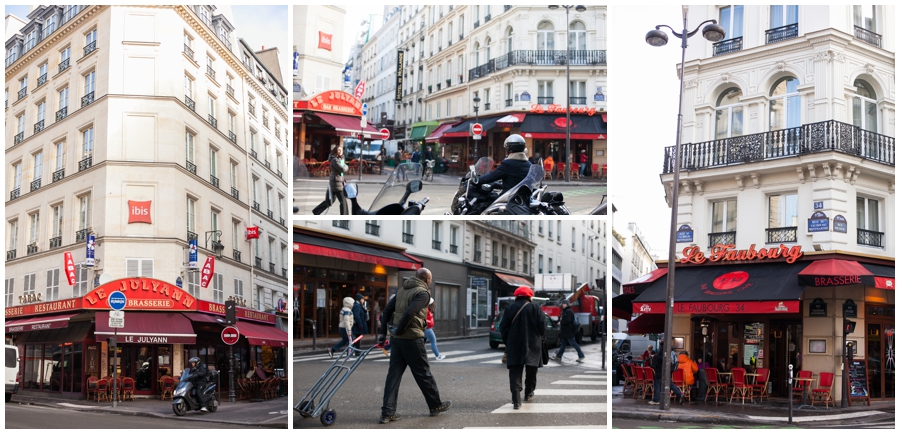 Paris Street Scene - Bistro in downtown Paris- Paris Photograph