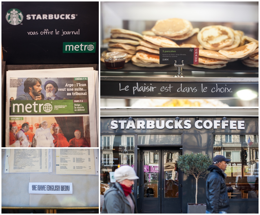 Paris Starbucks - english speaking photographer in Paris