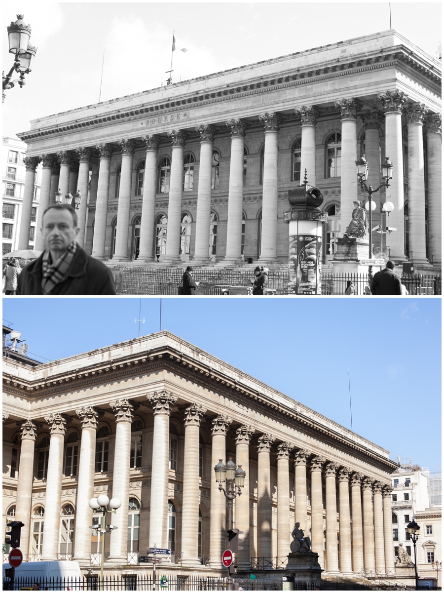 The Bourse Paris Architecture photograph - english speaking photographer in Paris