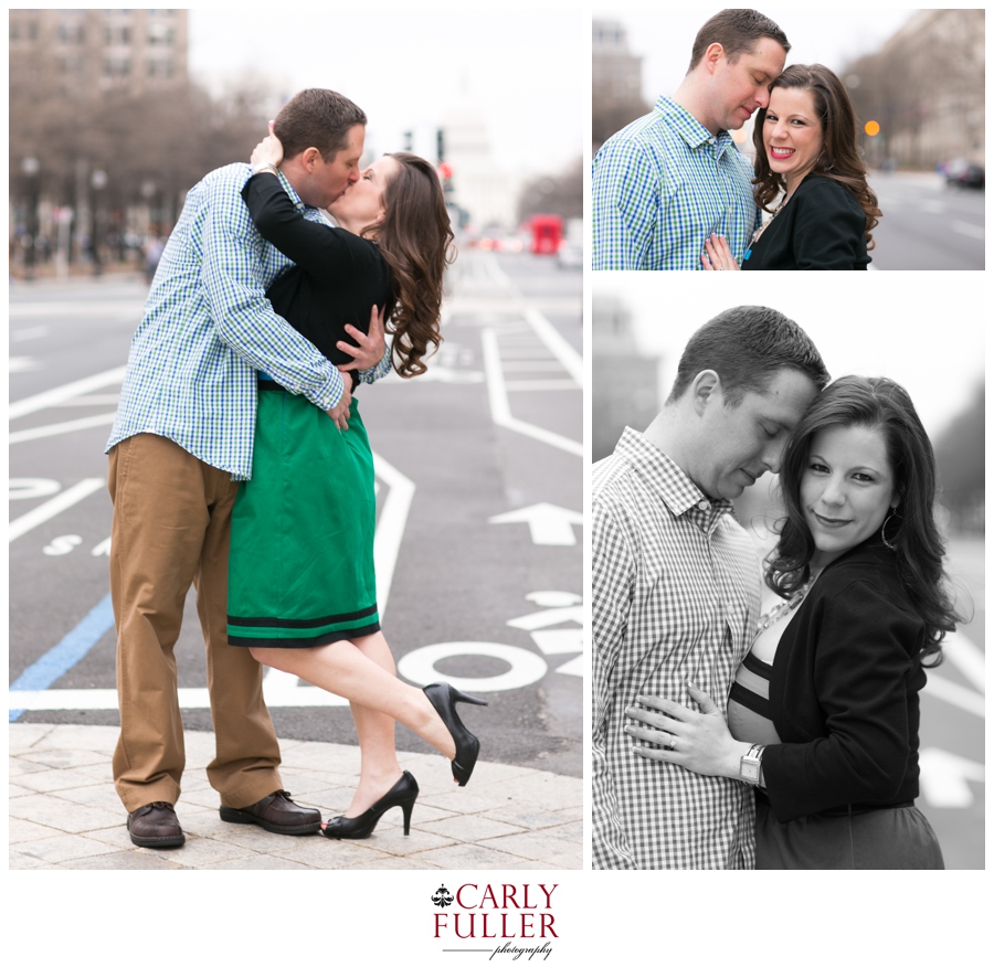 Washington DC Engagement - Love Session at the Capital - Pennsylvania Ave Engagement photo