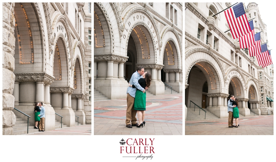 Washington DC Engagement - Love Session at the Old Post Office - Pennsylvania Ave Engagement photo