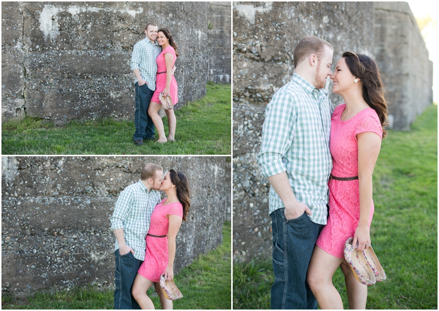 Fort Smallwood Fort - Spring Engagement Photo