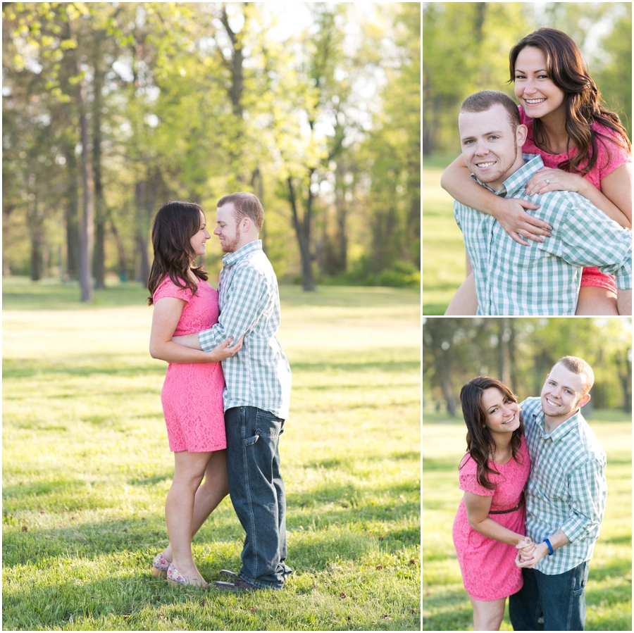 Fort Smallwood Park Engagement Photographer - Spring Engagement Photo in the Park