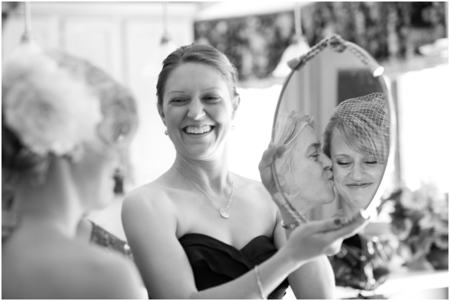 Eastern Shore Wedding Photograph - Crofton Getting Ready - Mom and Daughter Reflection