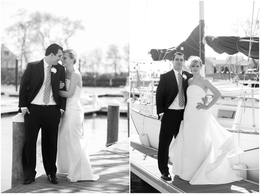 Eastern Shore Wedding Photograph - Silver Swan Bayside Marina Wedding - Dock Wedding Photo